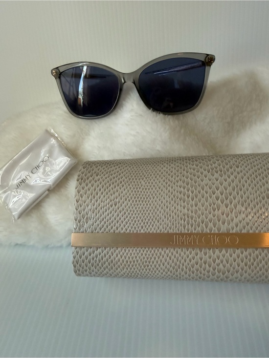 Jimmy Choo Accessories - Jimmy Choo Women's BA/G/S sunglasses featuring a transparent grey frame